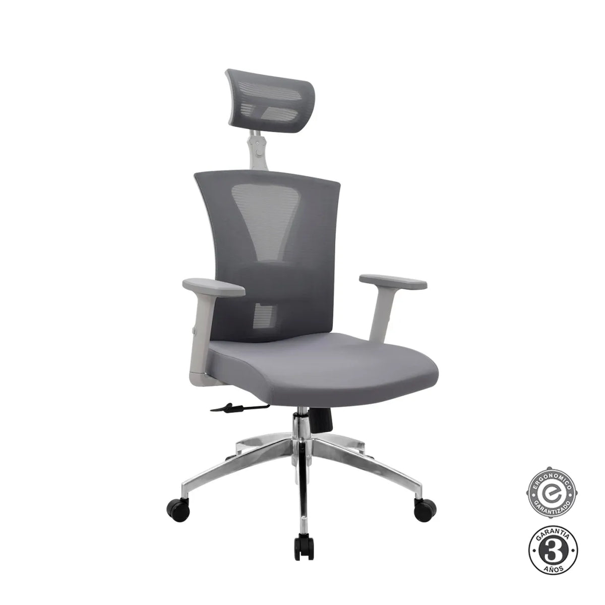 Silla de Oficina Presidente Niza Gris möbelArt