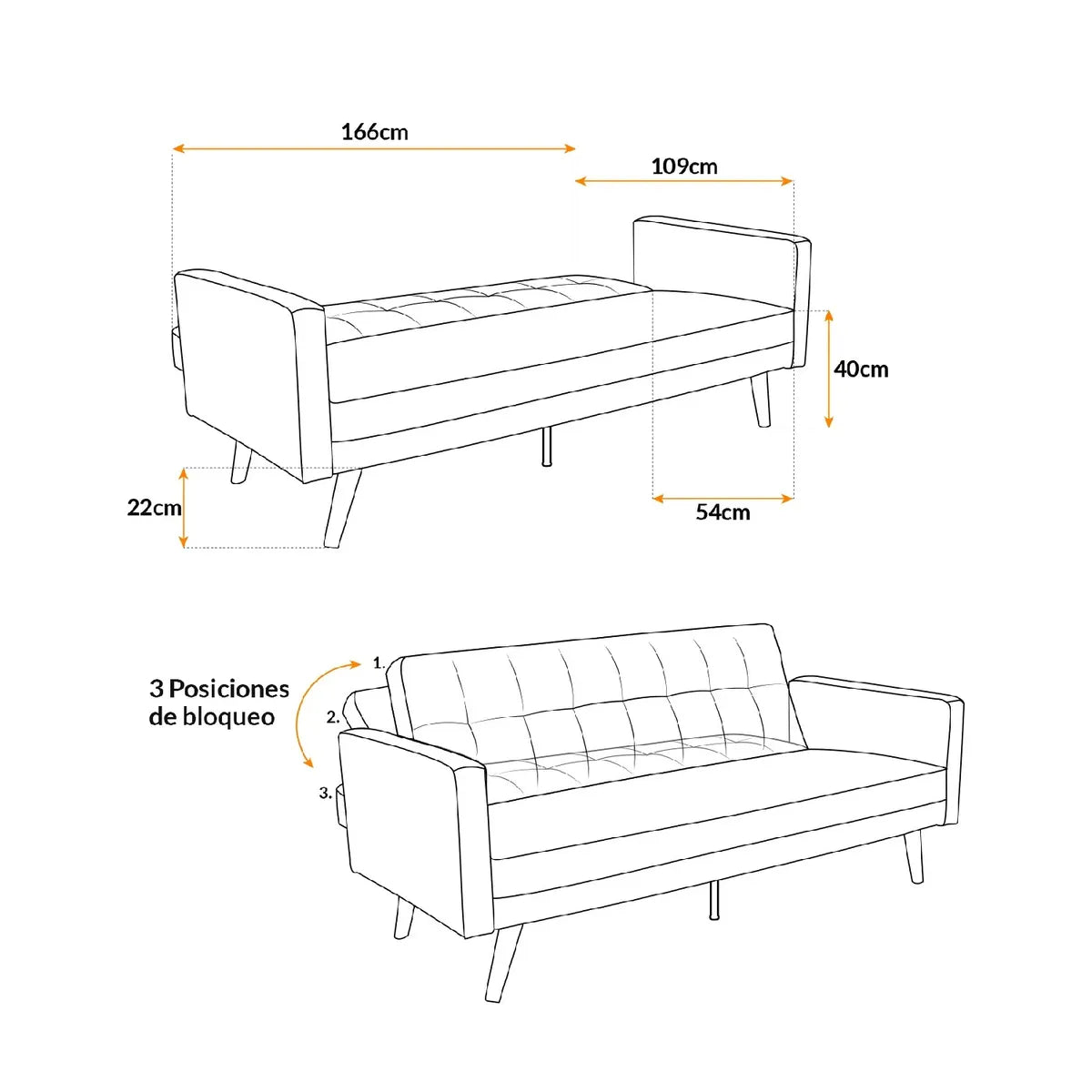 Sofá Cama Venecia möbelArt
